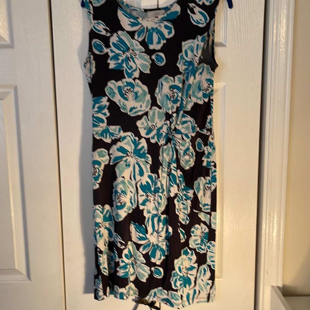 Blue floral dress